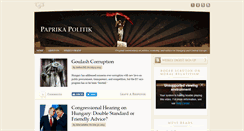 Desktop Screenshot of paprikapolitik.com